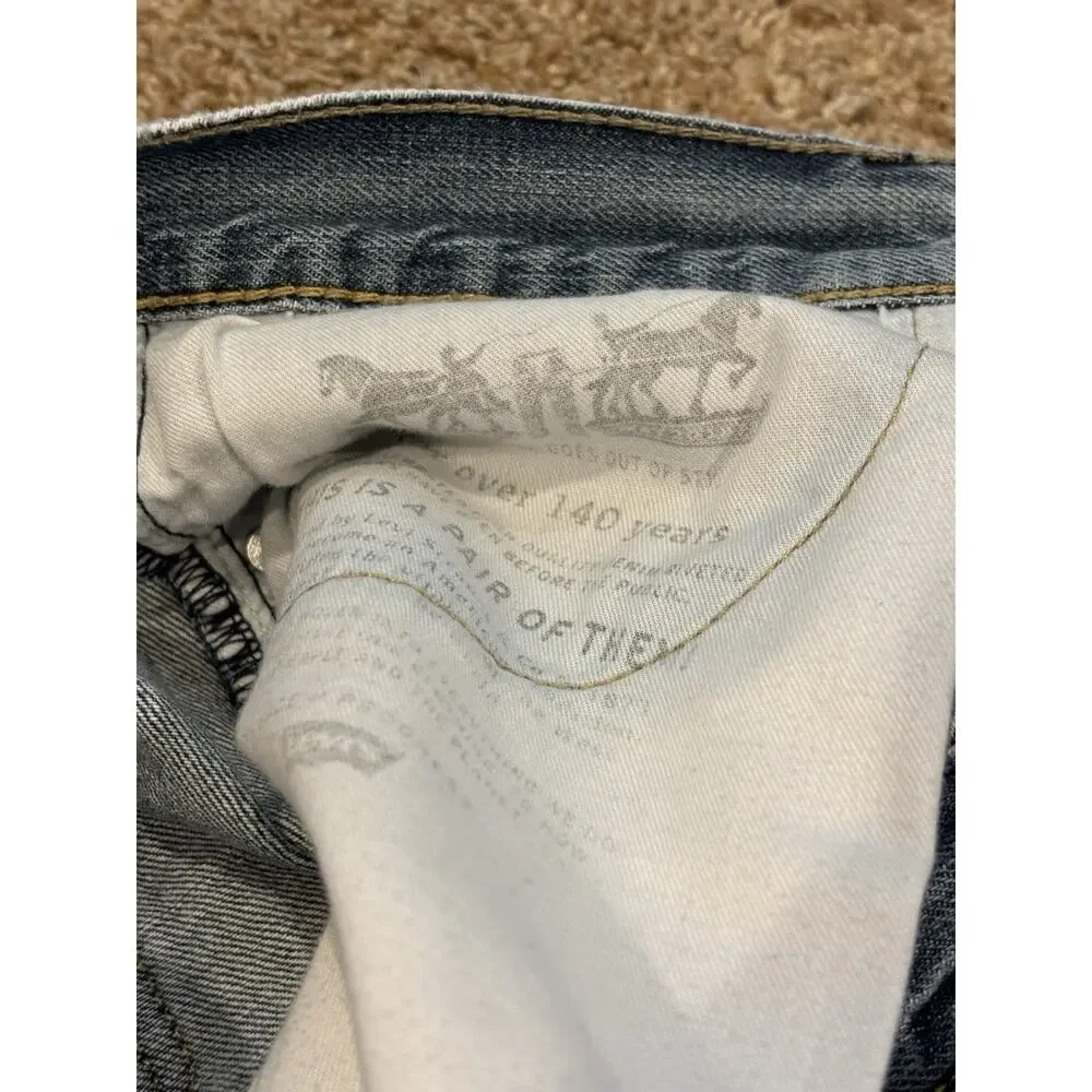 Y2K Levis 505 Regular Fit Straight Leg Jeans Mens 29x27 [tag 32x30] Medium Wash